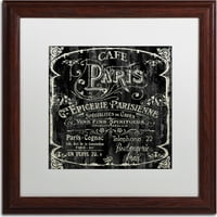 Zaštitni znak likovna umjetnost Paris Bistro Vi Canvas Art by Color Pekara, bijela mat, drveni okvir