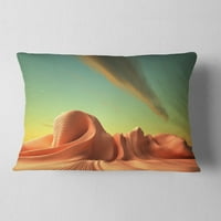 DesignArt 3D vanzemaljski svijet nadrealna fantazija - suvremeni jastuk za bacanje - 12x20