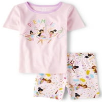 Dječje djevojke s kratkim rukavima i kratkim pamučnim pidžama, veličine 4-16