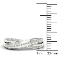 1 10CT TDW Diamond S sterling srebrni modni prsten