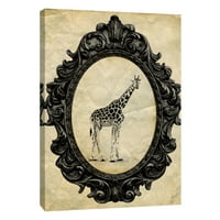 Slike, uokvirena žirafa, 16x20, ukrasna zidna umjetnost platna
