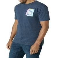Muška majica s grafičkim dekolteom i kratkim rukavima