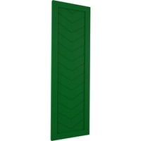 PVC rolete od 12 53 PVC-a s jednim panelom i Ševronom u modernom stilu s fiksnim nosačem, zeleni Viridian