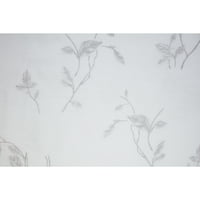 Greeley Fau Posteljina tiskane grane Grommet zavjese za zavjesu 52 95 u bijeloj boji