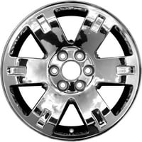 8. Obnovljeni OEM aluminijski legura kotača, obrađeni W srebrni džep, odgovara 2007- GMC Sierra Denali