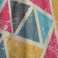 DesignArt 'trokutasti oblici colourfields xxix' moderna i suvremena ploča zavjese