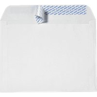 Luktarske omotnice knjižica s zatvaračem oguljenja i brtve, bijelo, 50 pakiranja