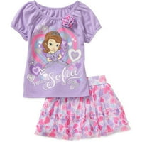 Disney Baby Toddler Girl Tee i Sucrt Outfit Set