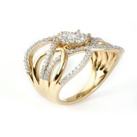Imperial 10k žuto zlato ct TW dijamantski modni prsten