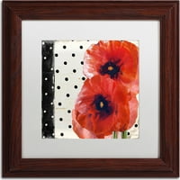Zaštitni znak likovna umjetnost Scarlet Poppies I Canvas Art by Color Pekara, bijela mat, drveni okvir