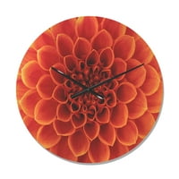 Dizajnirati 'guste latice s smeđim cvijetom' Moderni drveni zidni sat