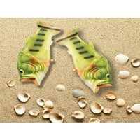 Rivers Edge Products Dječje sandale za ribu - Flip u obliku zelenog šarana