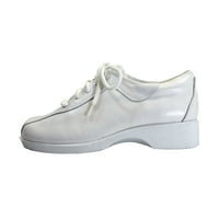 Hour Comfort Ca široka širina kožne čipkaste cipele White 5