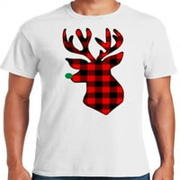 Grafička američka svečana božićna praznična jezgara životinjske muške grafičke majice