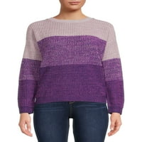 Ženski lagani ombre prugasti pulover za žene