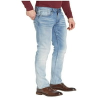 Buffalo David Bitton Ash Slim Fit traperice u Crinkled & Evecled Crinkled & Evecled