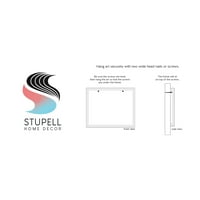 Stupell Industries Apstraktni zračni krajolik pahuljasti oblaci udaljena polja Slikanje bijelog uokvirenog umjetničkog