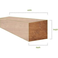 Ekena Millwork 4 H 8 D 84 W Pecky Cypress Fau Wood Kamin Mantel, Premium Mahagoni