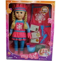 Moj život kao lutka prazničnog pekara 18 lutka, snježna pahuljica, kavkaza sa srednje plavom kosom