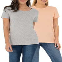 Ženska majica s kratkim rukavima s okruglim vratom, Kompletna majica s kratkim rukavima, Kompletna majica s kratkim