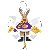 Topperscot by Boelter Brands NBA Drveni navijački ukras jelena, Los Angeles Lakers