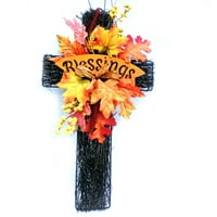 Narančasti cvjetni ukras u obliku križa