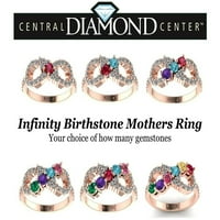 Prsten za odrasle majke od 1 tisuće s kamenjem poklon za Majčin dan za žene-10 tisuća ružičastih kamenja veličine