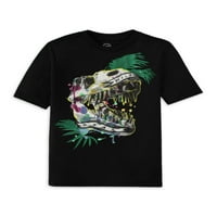 Wonder Nation Boys 4- & Husky Divlja, Roar Dino grafički kratki rukav majice