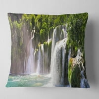 Jedinstveni krajolik KRKA - Abstraktni jastuk za bacanje - 18x18