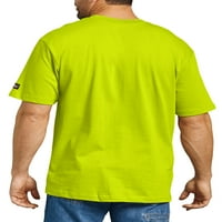Pravi dickies muški i veliki muški kratki rukavi poboljšani vidljivost teške majice, 2-pack