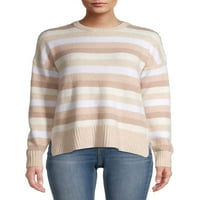 Ugodan džemper za žene s okruglim vratom u donjem dijelu leđa