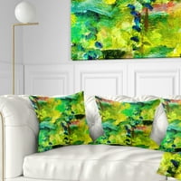 Designart Africa Green Texra - Sažetak jastuka za bacanje - 18x18