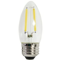 Velika vrijednost LED žarulja, 4W B DECO LAMP E Srednja baza, zatamnjena, dnevna svjetlost, 4-pack