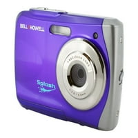 Bell + Howell WP Splash vodootporni digitalni fotoaparat s megapikselima, ljubičastim, vrijednosti BO od AAA baterija,