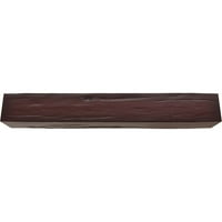 Ekena Millwork 8 W 10 h 10'l 3-strana Riverwood Endurathane Fau Wood Strop Grep, Premium trešnja