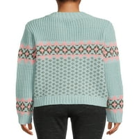 Srce n Crush ženski uzorak džemper za pulover zip pulovera
