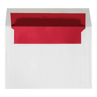 Omotnice za pozivnice od 3/4, obloga od crvene folije, pakiranje