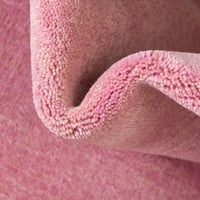5,25 '7,25' ružičasta čvrsta ručno zapletena pravokutna vuna Područje bacanja prostirke