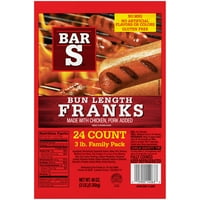 Bar-s dužina peciva Franks, LB obiteljski paket, brojanje
