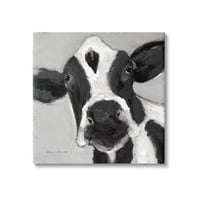 Stupell Country Cows Farmhouse Portret Animals & Insects Galerija za slikanje omotana platna za tisak zidne umjetnosti