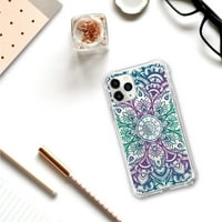 Essentials iPhone Pro ma Mandala Heart Green & Purple