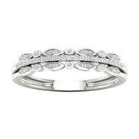 Jubilarni prsten od srebra s dijamantom od 18 karata