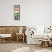 Rustikalna bundeva, Berba bundeve s uzorkom zrna, uokvirena zidna umjetnost, 30, dizajn Julia Norkus