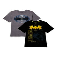 Stripovi Batman Boys Steel Logo i novi logotip grafičke majice, pakiranje, veličine 4-18