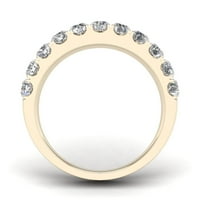 Zaručnički prsten od žutog zlata od 14 karata s dijamantom od 12 karata