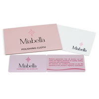 Miabella Women's 2- ct. Stvoren bijeli safir 10KT ružičasti zaručnički prsten pasijans