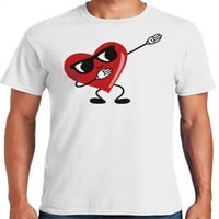 Muška grafička majica za Valentinovo u Americi ukrašena slikom srca