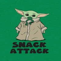Star Wars Boys Baby Yoda Snack Attack Grafička majica, veličine 4-18