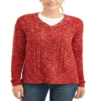 Ženski pulover Boucle Amelier s izrezom u obliku slova Amelier