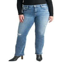 Silver Jeans Co. Plus veličina Avery High Rise Slim Bootcut Traperice Veličine struka 12-24